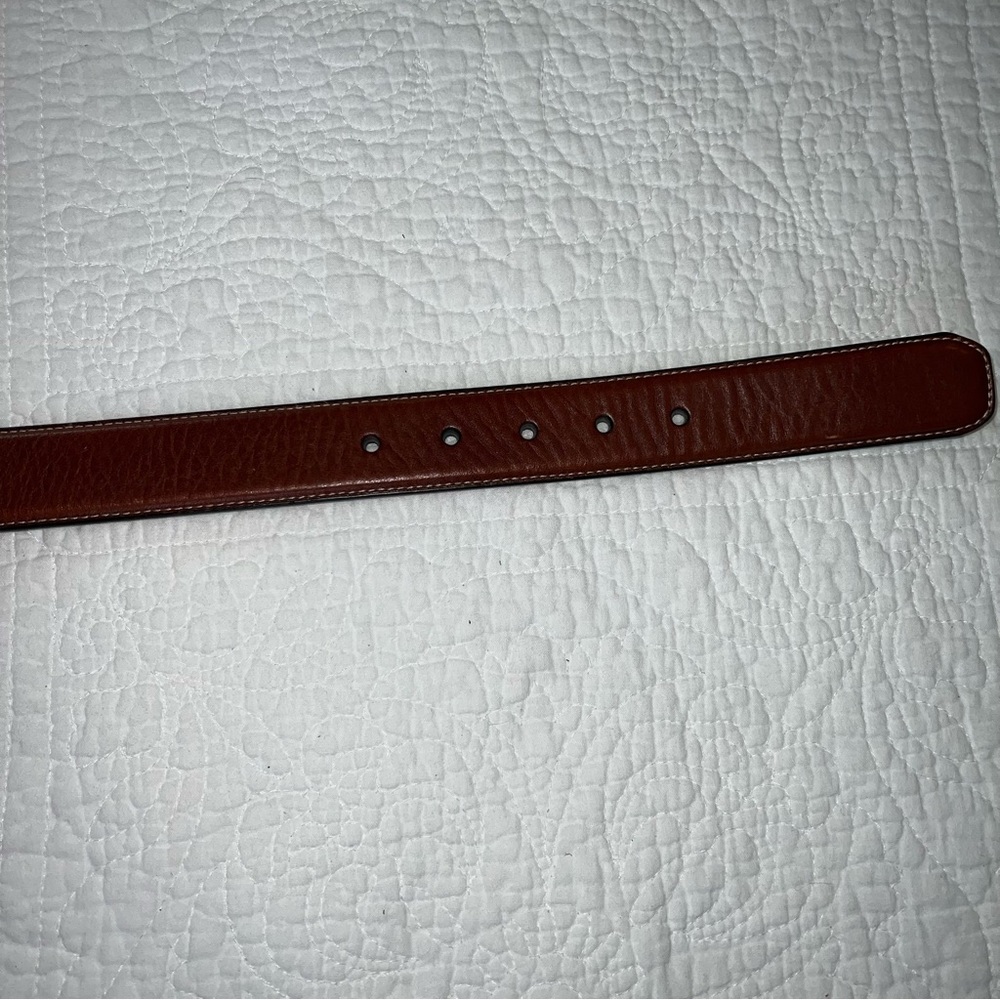 FOSSIL Woodrow Dark Brown Genuine Leather Belt Mens NWT Sz 40 - Picture 5 of 11